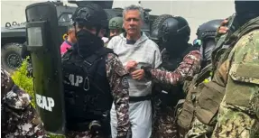  ?? AFP ?? Jorge Glas fue capturado el viernes por la policía de Ecuador en la embajada de México en Quito, donde estaba asilado.
