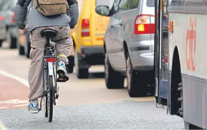  ??  ?? A correspond­ent suggests getting rid of cycle lanes would be a good solution to road sharing.