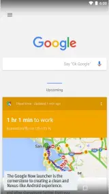  ??  ?? The Google Now launcher is the cornerston­e to creating a clean and Nexus-like Android experience.