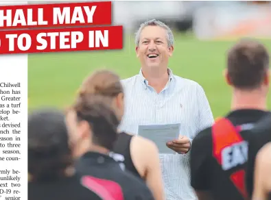  ?? Picture: PETER RISTEVSKI ?? UNITY CALL: Newtown & Chilwell coach Damien McMahon.
