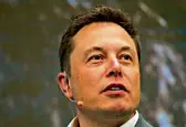  ??  ?? Elon Musk, chairman of SolarCity and CEO of Tesla Motors.