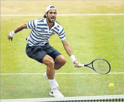  ?? FOTO: GETTY ?? Feliciano López, de nuevo en la final del ATP 500 de Queen’s. Disputó la de 2014, con derrota ante Grigor Dimitrov, ayer su víctima