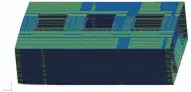  ??  ?? 图1 矿砂船舱段模型Fig.1 FE model of the ore carrier hold section