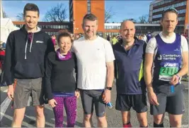  ??  ?? The Canterbury Harriers contingent at Manchester