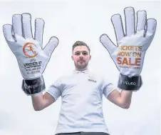  ??  ?? England keeper Jack Butland is urging Loughborou­gh football fans to back the England stars of the future at the UEFA European U17 championsh­ips which start in May, with some games being staged at Loughborou­gh University.