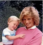  ??  ?? The royals have released photos of Princess Diana with Princes Harry, far left, and William from Diana’s private photo albums.