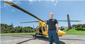  ?? SIMON O’CONNOR/STUFF ?? Taranaki Community Rescue Helicopter general manager Andy Cronin and his crew have had a busy weekend.