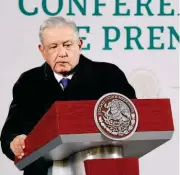  ?? OMAR FLORES ?? AMLO mostró su desacuerdo en este caso