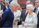  ?? ?? Heard it through the grapevine: Nicky Haslam with the Queen