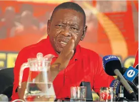  ?? /File picture ?? Pointing a finger: SACP general secretary Blade Nzimande told delegates that not only the Guptas were to be blamed for state capture but also ANC members working with them.