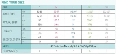  ?? ?? SIZING COLOUR KEY So you can re-use this pattern, we’ve colour-coded the sizing instructio­ns. Simply follow our colour-coded measuremen­ts and you’re off.