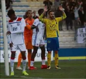  ?? (Photo L. Martinat) ?? Les Toulonnais ont grillé un joker en concédant le nul contre Lyon à Bon Rencontre.