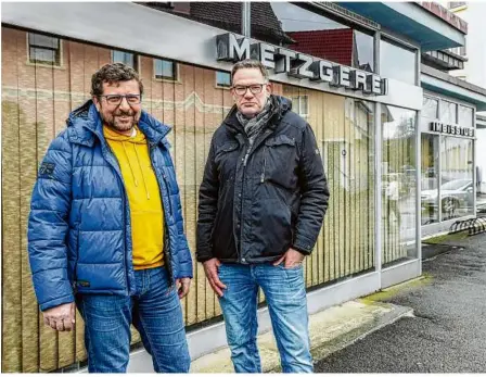  ?? Foto: Rudi Penk ?? Sie stehen an der Spitze des Vereins der Selbststän­digen in Mergelstet­ten: Karl Tränkle (links) und Matthias Kopp.