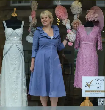  ??  ?? Mette Baillie at her dress shop. She was diagnosed with cancer but determined not to let it dominate her life.