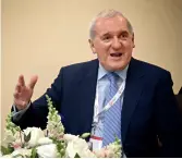  ??  ?? Bertie Ahern, ancien premier ministre irlandais