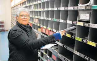  ?? ?? Pauline Ahuriri is retiring after 17 years sorting mail in Te Puke and almost a lifetime working for the post office.