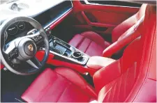  ??  ?? Fans will find a more modern interior in the 2021 911 Turbo S.