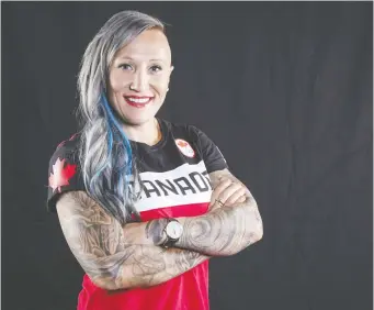  ?? THE CANADIAN PRESS/FILES ?? Two-time Olympic bobsled champion Kaillie Humphries got her wish to compete for the United States after she was released Saturday as a competitor for Bobsleigh Canada Skeleton.