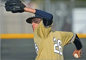  ?? Jayne Kamin-Oncea/For The Signal ?? JD Callahan, as seen in this April file photo, finished his season with the varsity Wildcats as a middle reliever with a .86 ERA in 16 1/3 innings.