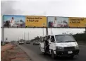  ?? PICTURE: REUTERS ?? SIGNS OF TROUBLE: A billboard advertisin­g MTN in Lagos, Nigeria. South African companies have been targeted over xenophobic attacks against Nigerians in South Africa.