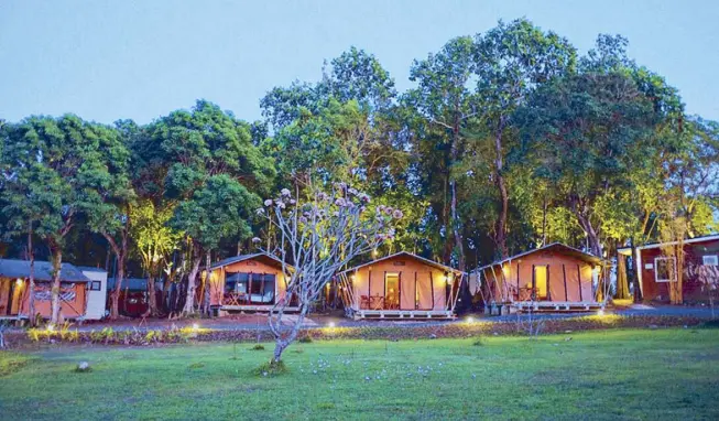  ??  ?? Solina Beach & Nature Resort is the first glamping resort in Northern Iloilo. The 7.8-hectare resort has 25 cabins built around trees that came with the property.