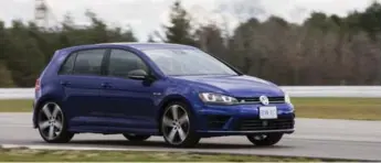  ?? RANDY RISLING/TORONTO STAR ?? The VW Golf R may look like a normal hatchback, but it’s one of the best sports performanc­e cars under $50,000.