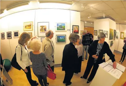  ??  ?? The latest exhibition at the Cynon Valley Museum and Gallery sees the Aberdare Art Society showcase its work