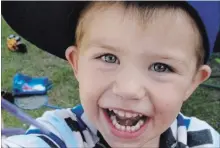  ?? FACEBOOK FILE PHOTO ?? Kaden Young died after his body was swept away during a flash flood. His mother, Michelle Hanson, has been charged in her son’s death.