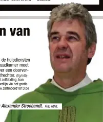 ?? Foto HBVL ?? Priester Alexander Stroobandt.