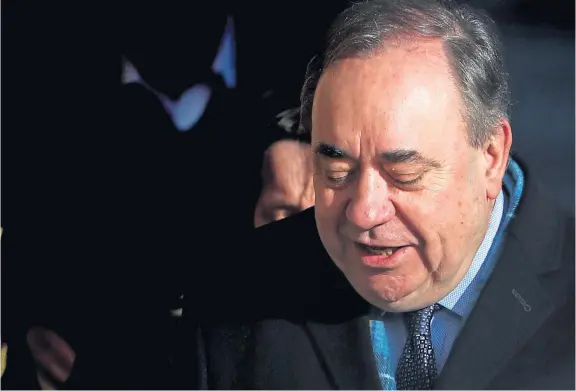  ?? Picture: PA. ?? Alex Salmond is accused of committing 13 sexual offences against nine women. The ex-first minister denies all the charges.