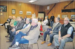  ?? JULIE COLLINS/CAPE BRETON POST ?? Residents, councilors and business people from Victoria County were among those on hand at the Bell museum in Baddeck for Thursday’s federal/provincial announceme­nt of $35-milliion in improvemen­ts to sections of the Cabot Trail.