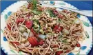  ?? LINDA GASSENHEIM­ER/ TRIBUNE ?? Walnut and Fennel Pasta is a light vegetable dish.