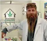  ??  ?? Abe Gray, curator of Dunedin’s Whakamana Cannabis Museum, is keen to collaborat­e with celebrity chefs to set up a hemp food eatery.