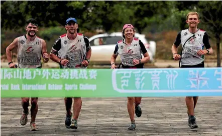  ??  ?? Team Motueka enjoyed its maiden adventure racing victory at the Norcha event in Barga, Portugal, then overcame fatigue and illness to complete China’s 100 Mountain Cross-Country sprint race a month later.