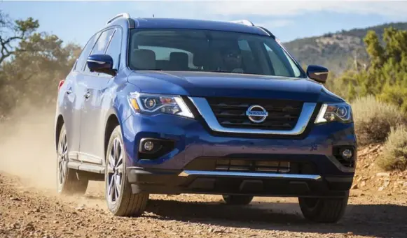  ?? NISSAN ?? Early estimates suggest a 2017 front-wheel-drive Nissan Pathfinder will sticker at 11.8 l/100 km in the city and 8.7 on the highway, figures that result in a score of 10.7 L/100 km combined.
