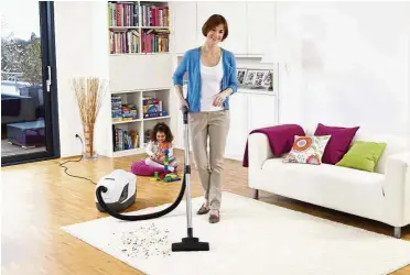  ??  ?? Kärcher steam Vacuum Cleaner sV7 effectivel­y removes the most stubborn dirt and eliminates harmful microorgan­isms and particles.