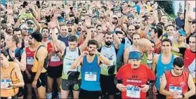  ?? FOTO: MITJA SITGES ?? La ‘Mitja’ de Sitges viene acompañada por el Quart de Marató