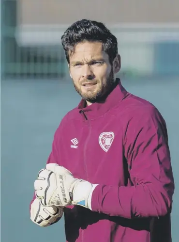  ??  ?? 0 Goalkeeper Craig Gordon played last time Hearts and Hibs met in the Scottish Cup semi-finals