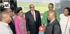  ??  ?? Opening the Durban Tourism stand at Indaba with head of Durban Tourism Phillip Sithole were chief executive of SA Tourism Sisa Ntshona, KZN Premier Willies Mchunu, National Tourism Minister Tokozile Xasa, President Jacob Zuma, eThekwini Mayor Zandile...