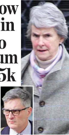  ??  ?? Legal bill: Jonathan Powell, left, and Richard challenged their stepmother Ailsa