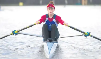  ?? Picture: Rob EytonJones. ?? Robyn Hart-Winks has swapped dancing shoes for oars as she heads off to compete at the World Indoor Championsh­ips in Boston this weekend.