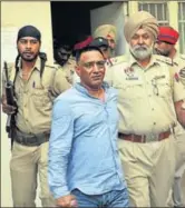  ?? HT ?? File photo of Kandola coming out of a Jalandhar court.