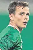  ??  ?? Dejected: Ireland under-21s player Liam Kinsella last night