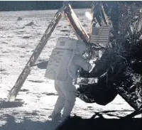 ??  ?? Neil Armstrong on the moon