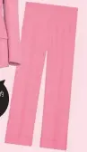  ??  ?? ↑ Gucci粉色西服套­装。