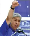  ??  ?? Datuk Seri Dr Ahmad Zahid Hamidi