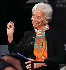  ?? ?? Christine Lagarde, presidenta del BCE.