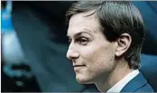  ?? NICHOLAS KAMM/GETTY-AFP ?? Jared Kushner has papers on a “Russian backdoor overture,” panel leaders say.