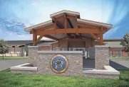  ?? OKLAHOMA DEPARTMENT OF VETERANS AFFAIRS ?? The Sallisaw Veterans Center, seen here in a constructi­on rendering, is expected to be complete by late 2024.