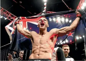  ??  ?? Auckland fighter Dan Hooker wants to be challenged in the octagon.